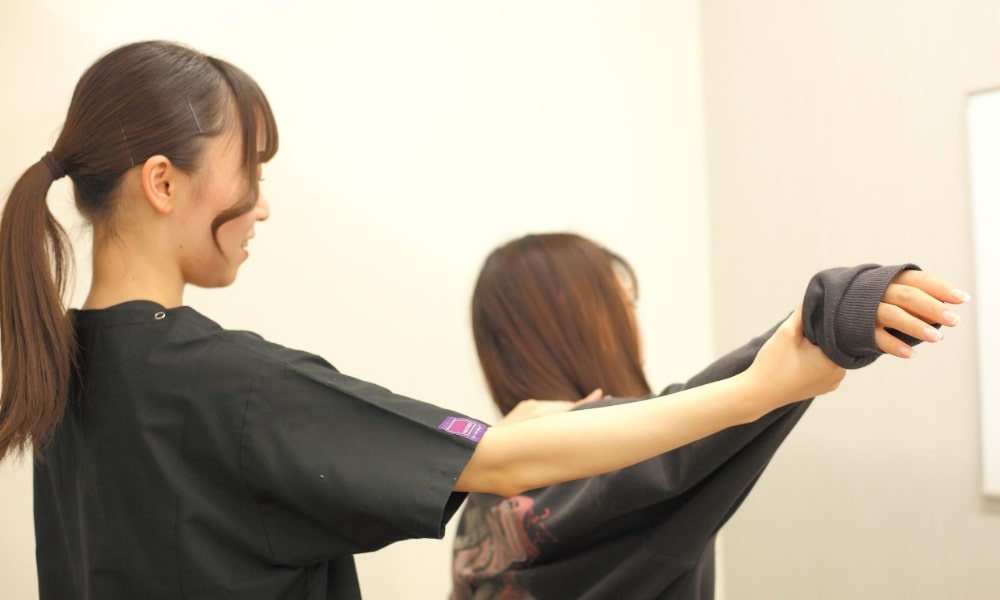前橋スマイル整骨院の関節可動域検査